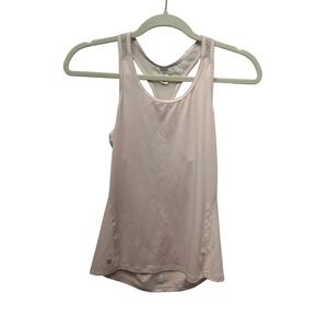 Athleta Pink Mesh Back Racerback Tank Top XXS 210174-00